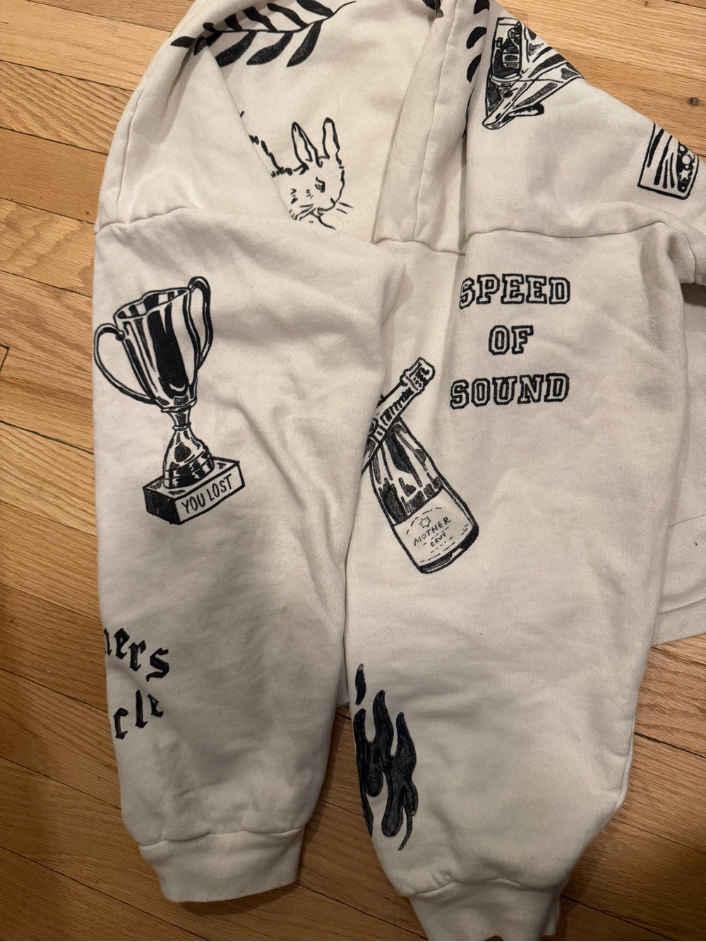 RARE Mother Denim sweatshirt - Winner’s circle - Picture 4 of 6